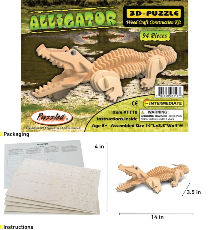 Alligator - 3D Puzzles - Image 2