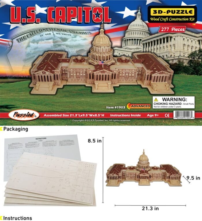 Us Capitol - 3D Puzzles - Image 2