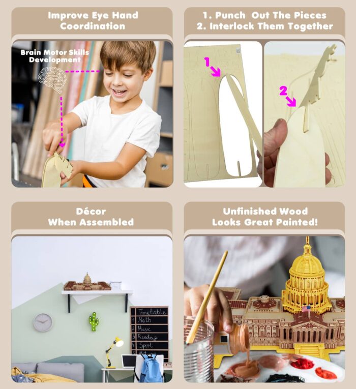 Us Capitol - 3D Puzzles - Image 3