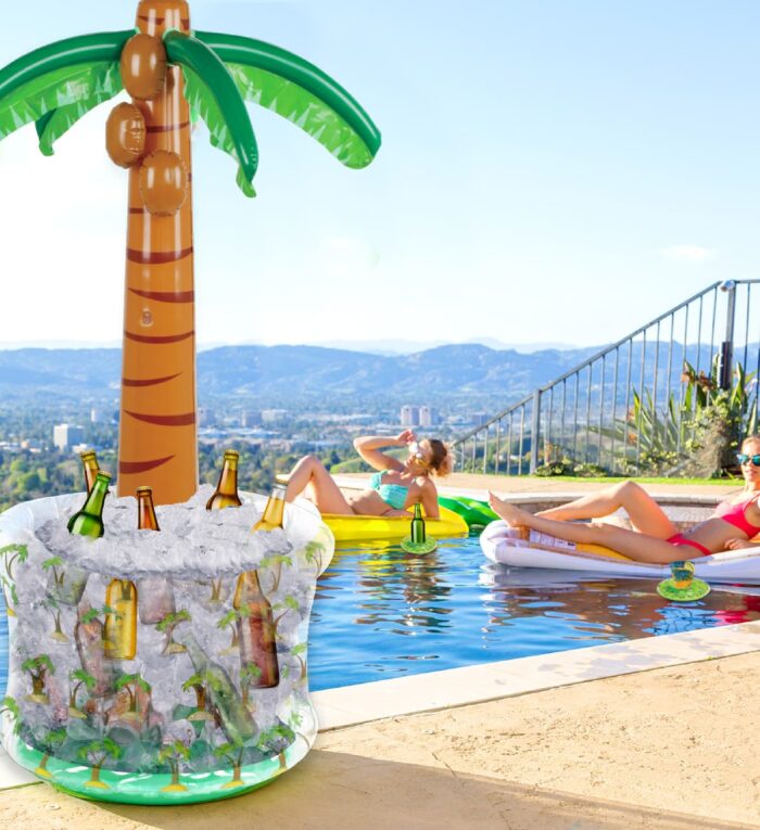POZA Palm Tree Island Drink Cooler - Pool Party - Image 4