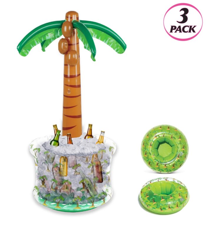 POZA Palm Tree Island Drink Cooler - Pool Party