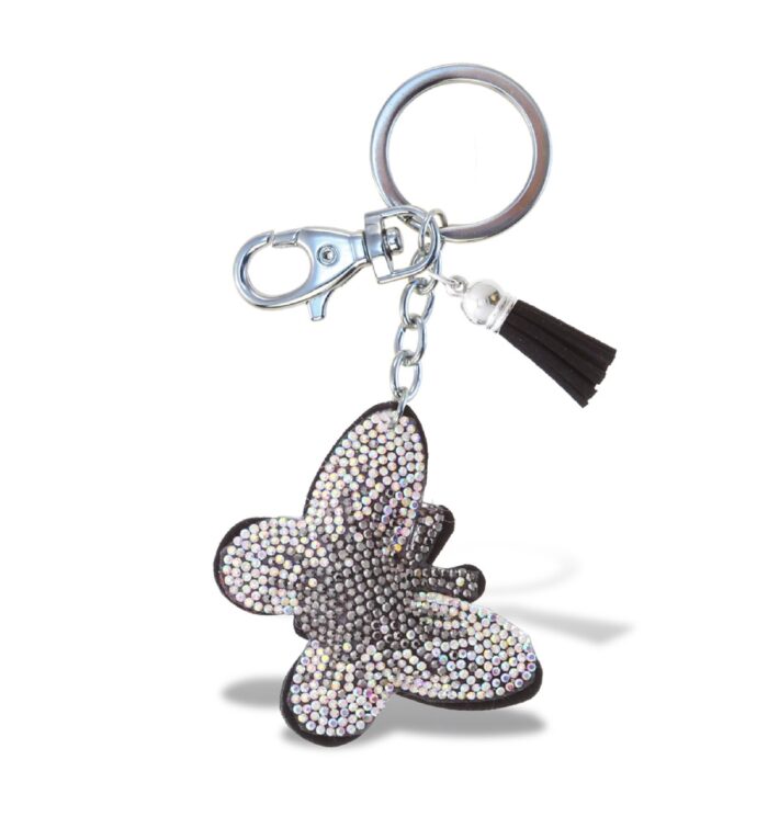 Butterfly - Sparkling Rhinestones Charm With Tassel