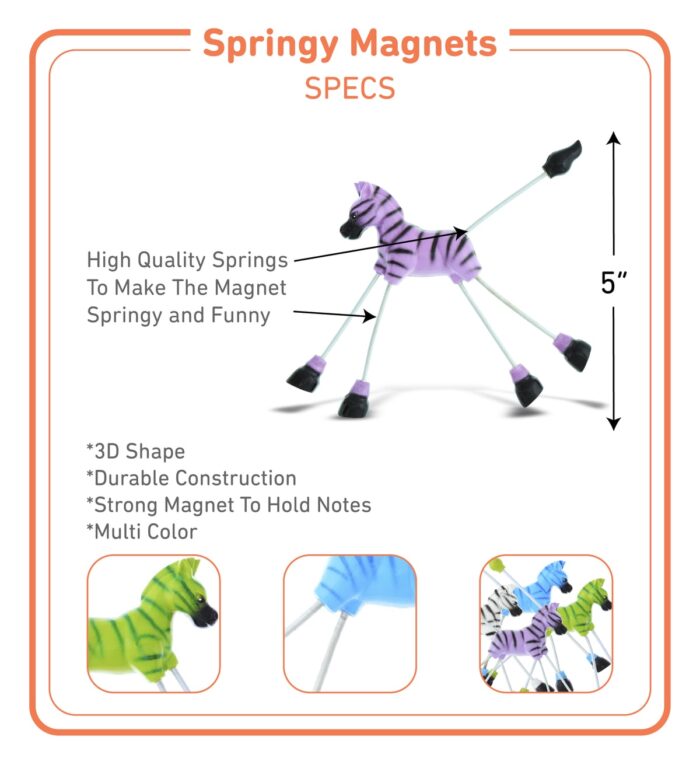 Zebra - Springy Magnet - Image 2
