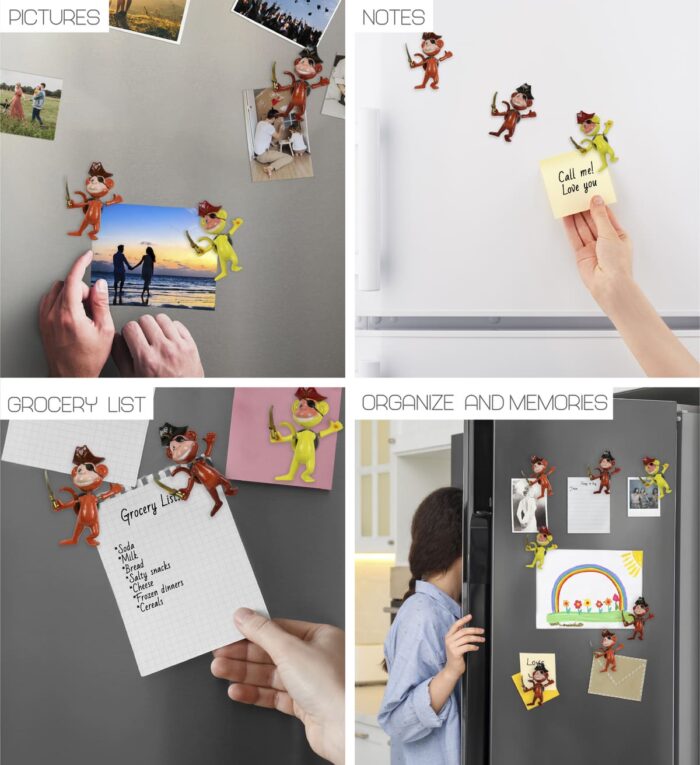 Monkey Pirate - Bobble Magnet - Image 3