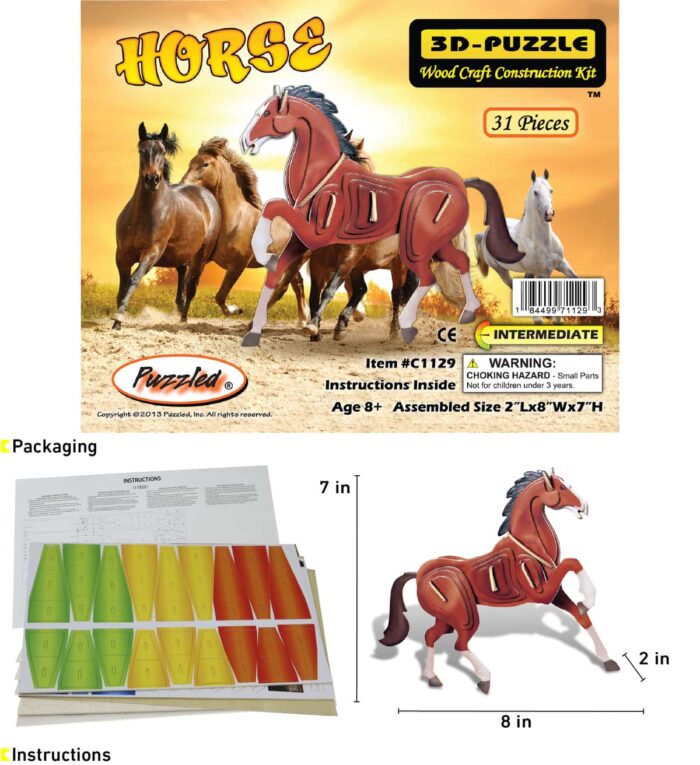 Horse - Illuminated 3D Puzzles - Image 2