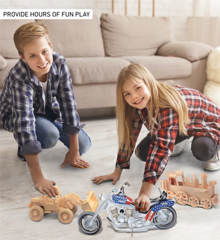 Motorcycle 1 - Illuminated 3D Puzzles - Image 3