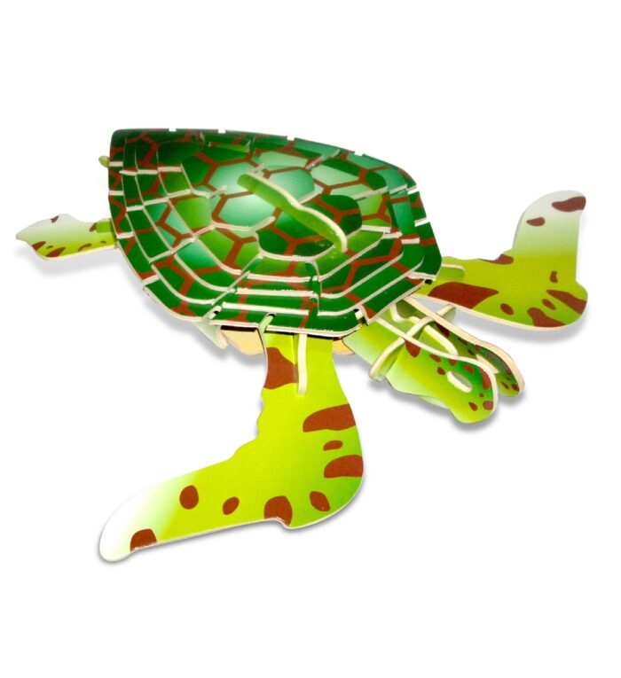 Green Turtle - Illuminated 3D Puzzles