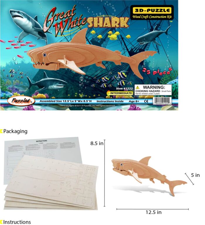 Great White Shark - 3D Puzzles - Image 2