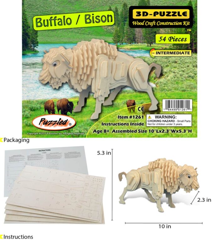 Buffalo Bison - 3D Puzzles - Image 2