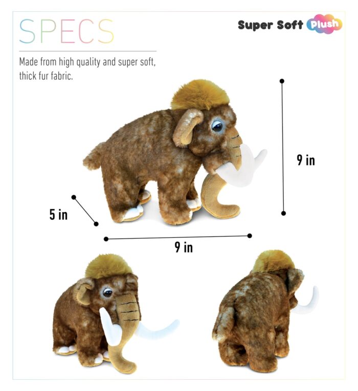 Wild Mammoth Large - Super Soft Plush - Image 3