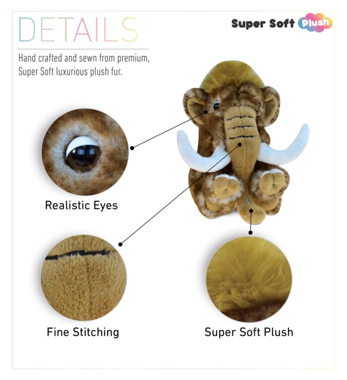 Wild Mammoth Small - Super Soft Plush - Image 2