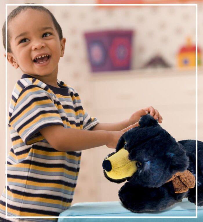 Lying Wild Black Bear - Super Soft Plush - Image 5