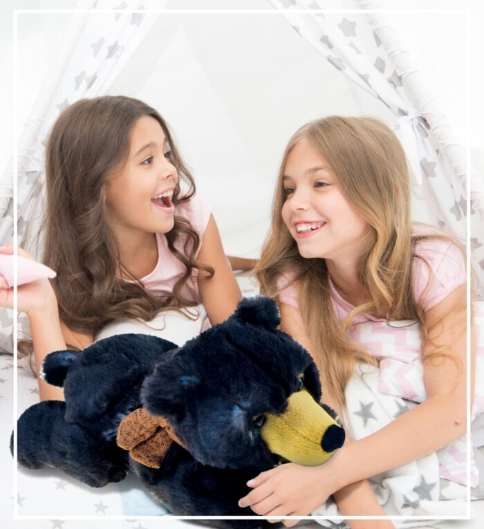 Lying Wild Black Bear - Super Soft Plush - Image 6