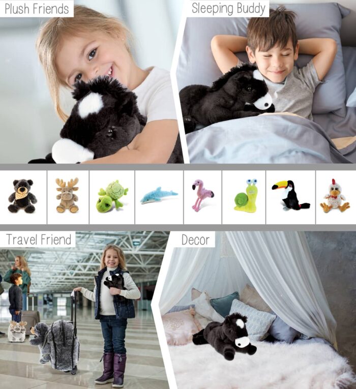 Lying Black Horse - Super Soft Plush - Image 4