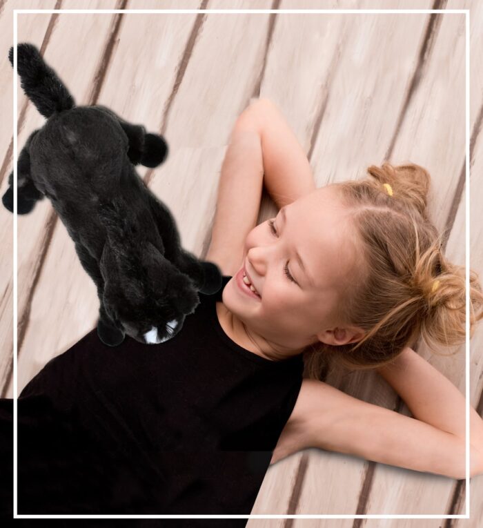 Lying Black Horse - Super Soft Plush - Image 5