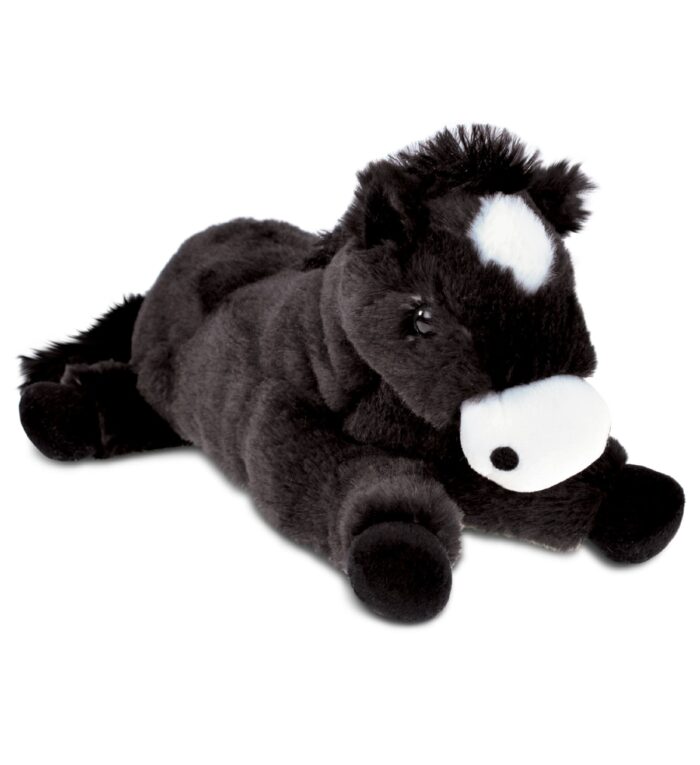 Lying Black Horse - Super Soft Plush