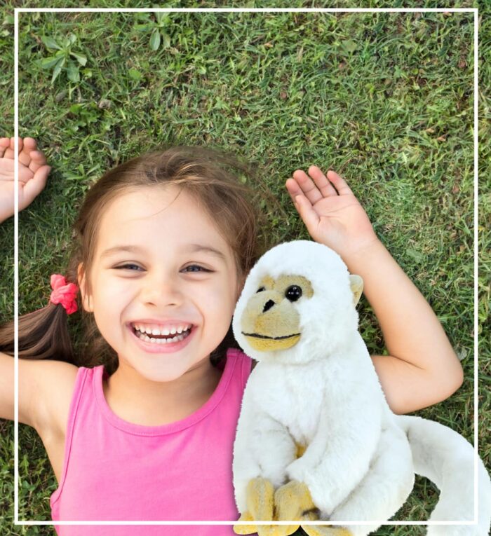 White Squirrel Monkey - Super Soft Plush - Image 5