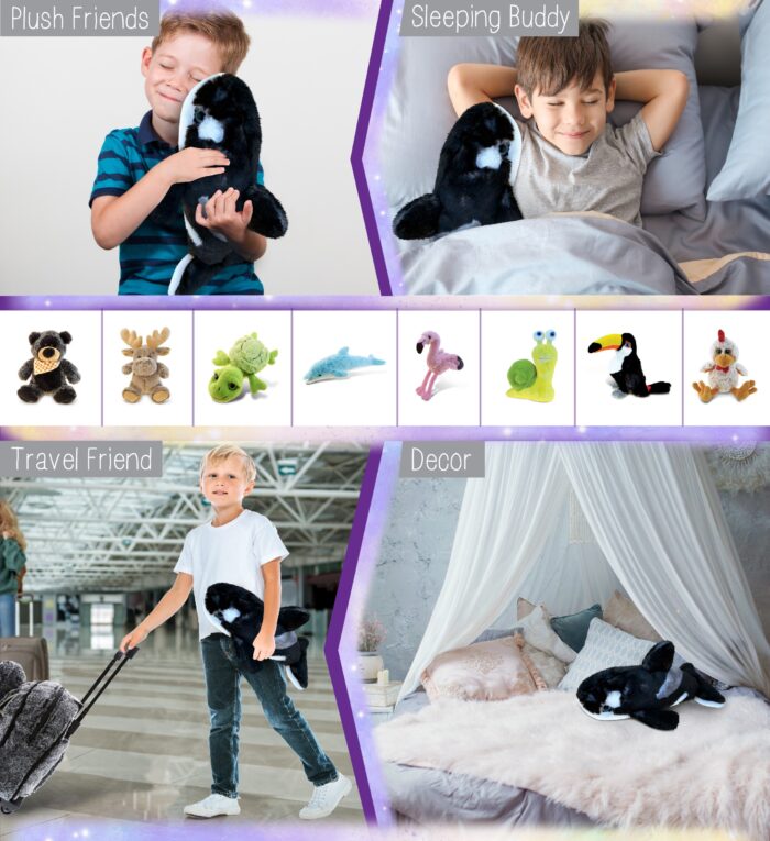 Wild Killer Whale Large - Super Soft Plush - Image 4