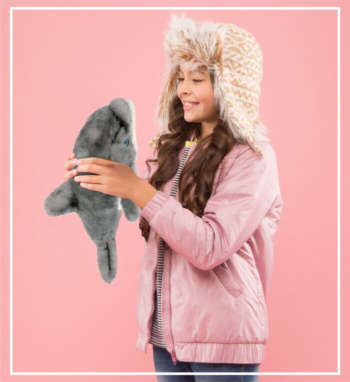 Grey Dolphin 12.5 Inch - Super Soft Plush - Image 5