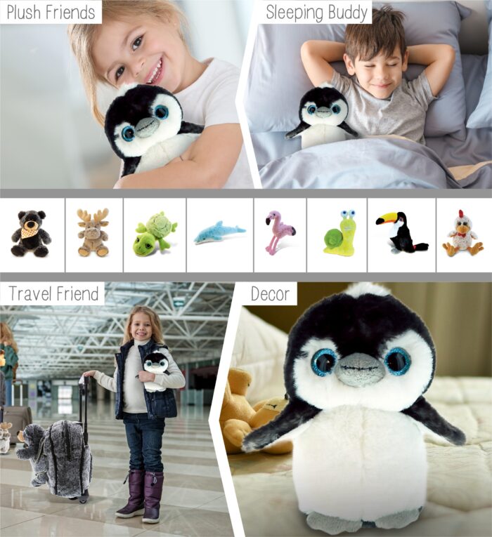 Grey Penguin 6.5 Inch - Super Soft Plush - Image 4