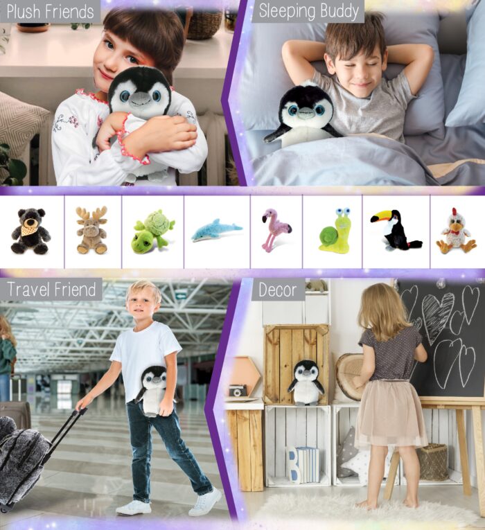 Grey Penguin 9 Inch - Super Soft Plush - Image 4