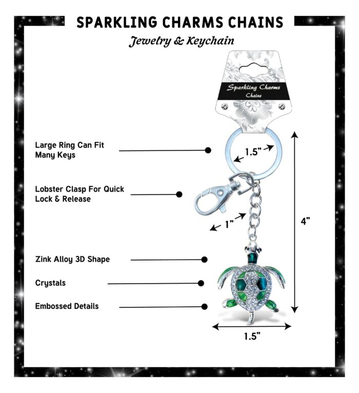 Green Sea-Turtle - Sparkling Charms - Image 2
