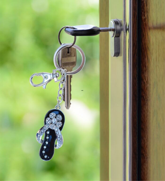 Black Flip-Flop - Sparkling Charms - Image 8