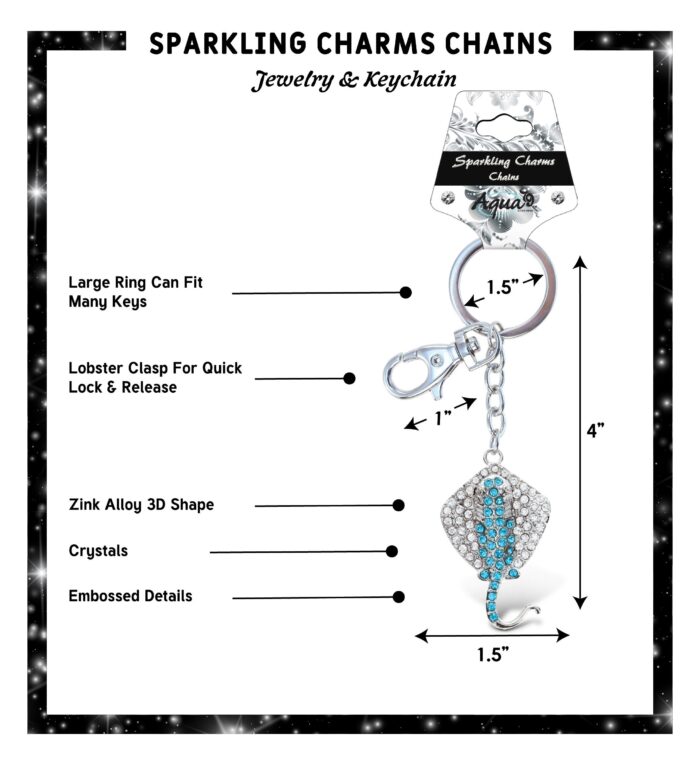 Stingray Keychain - Sparkling Charms - Image 2