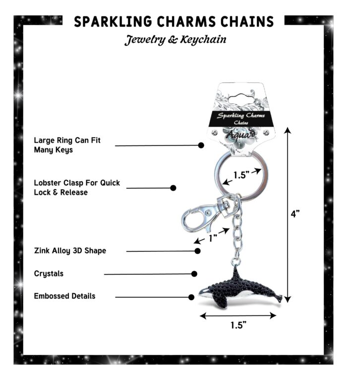 Killer Whale Keychain - Sparkling Charms - Image 2