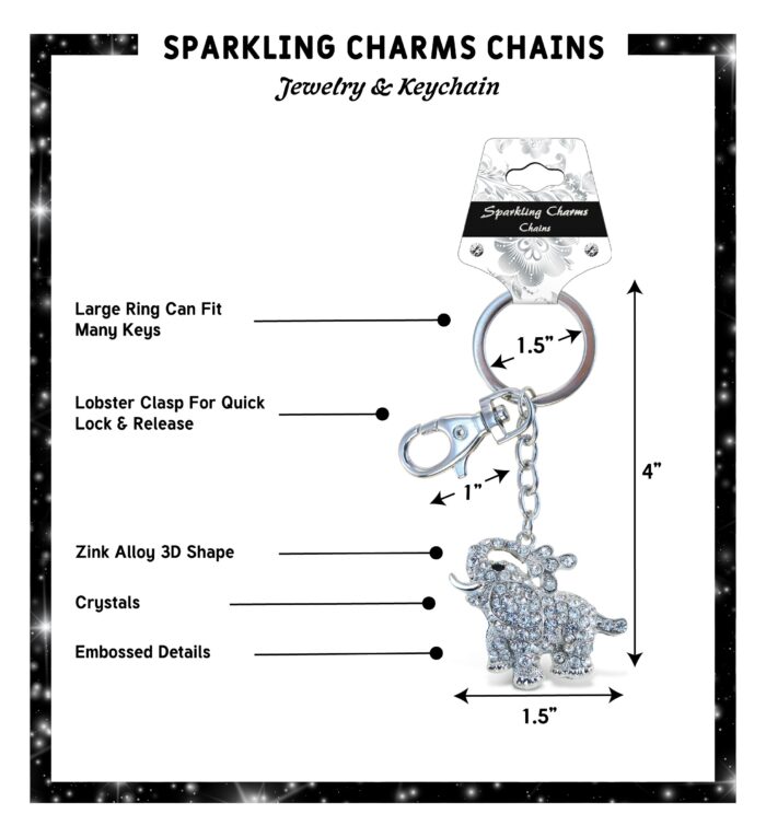 Clear Elephant - Sparkling Charms - Image 2