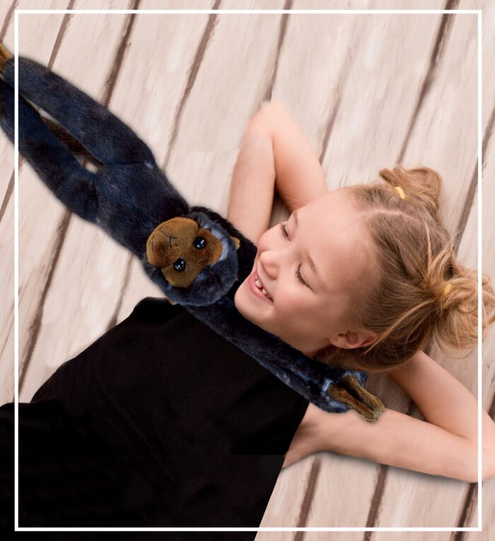 Long Arm Hanging Black Capuchin Monkey - Super Soft Plush - Image 7