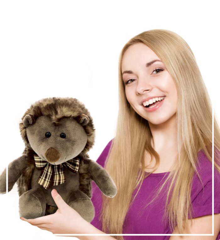 Hedgehog with Ribbon - Super Soft Plush - Image 5