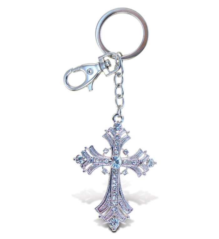Fleur De Lis Cross - Sparkling Charms