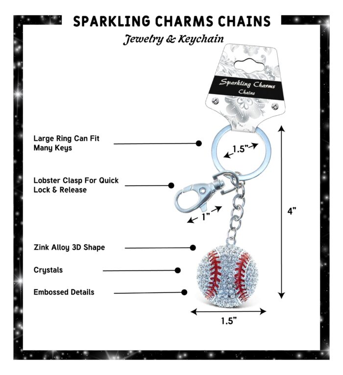 Baseball - Sparkling Charms - Image 2