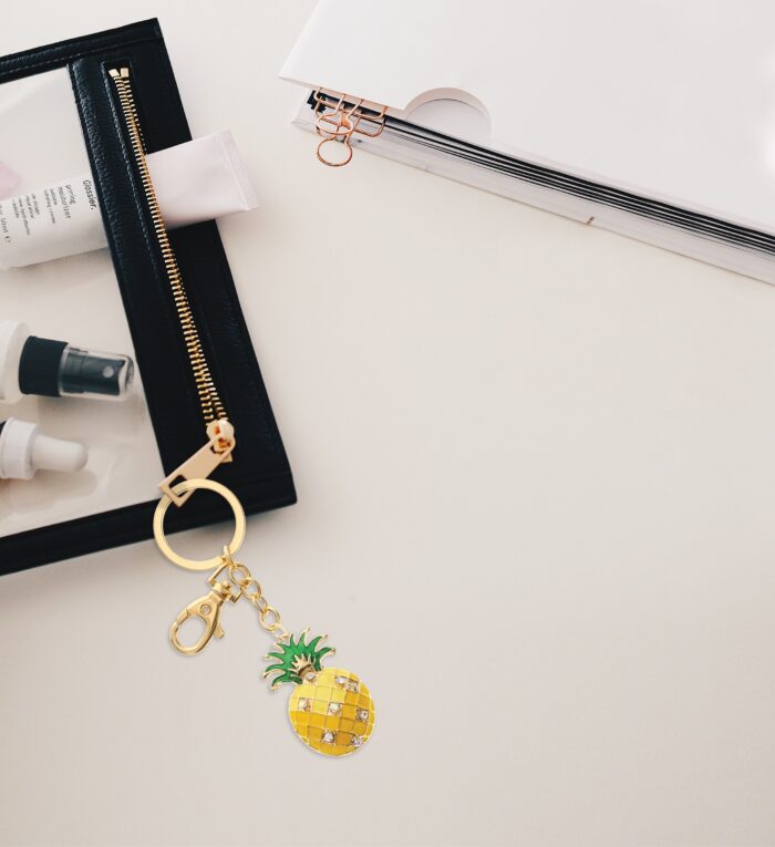 Pineapple Keychain - Gold Sparkling Charms - Image 6