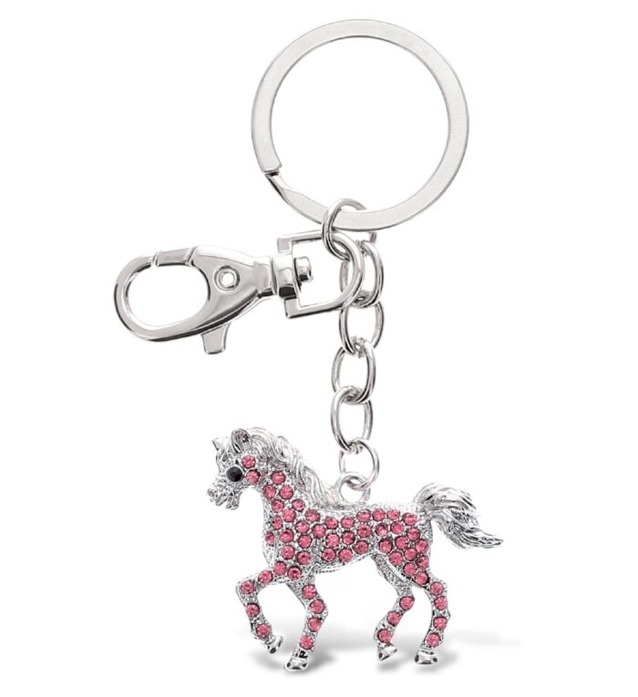 Pink Horse Keychain - Sparkling Charms
