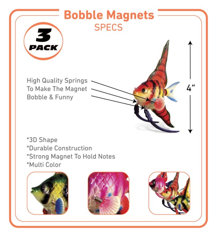 Angel Fish High Fin - Bobble Magnet - Image 2