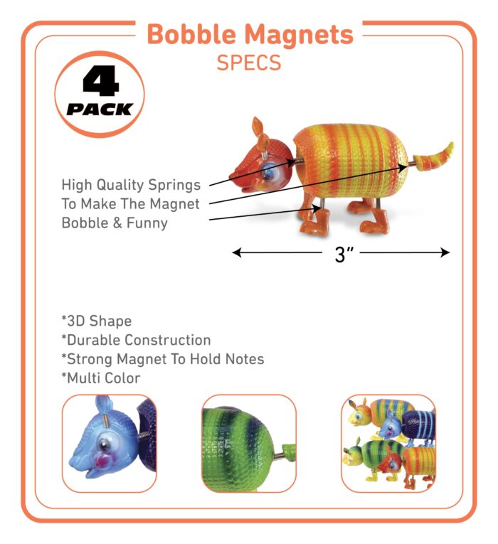 Armadillo - Bobble Magnet - Image 2