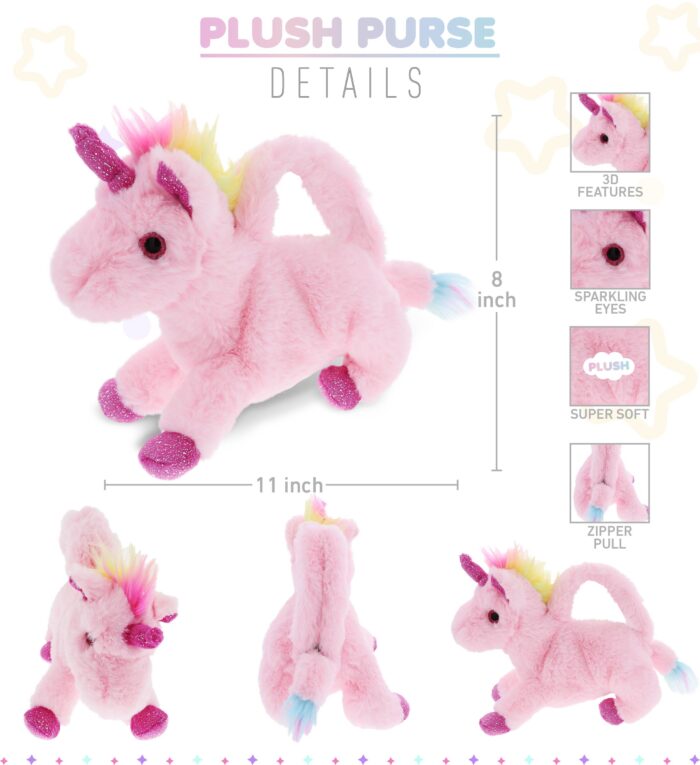 Unicorn - Super-Soft Plush Hand Bag - Image 2