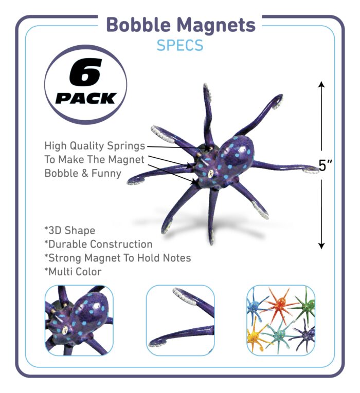 Octopus - Bobble Magnet - Image 2