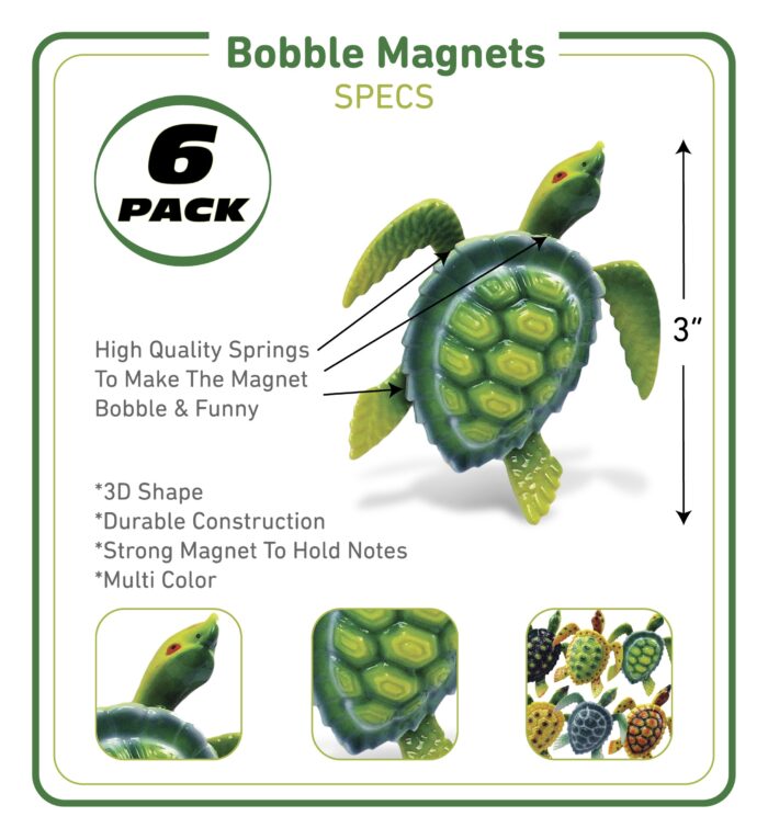 Reef Sea Turtle - Bobble Magnet - Image 2