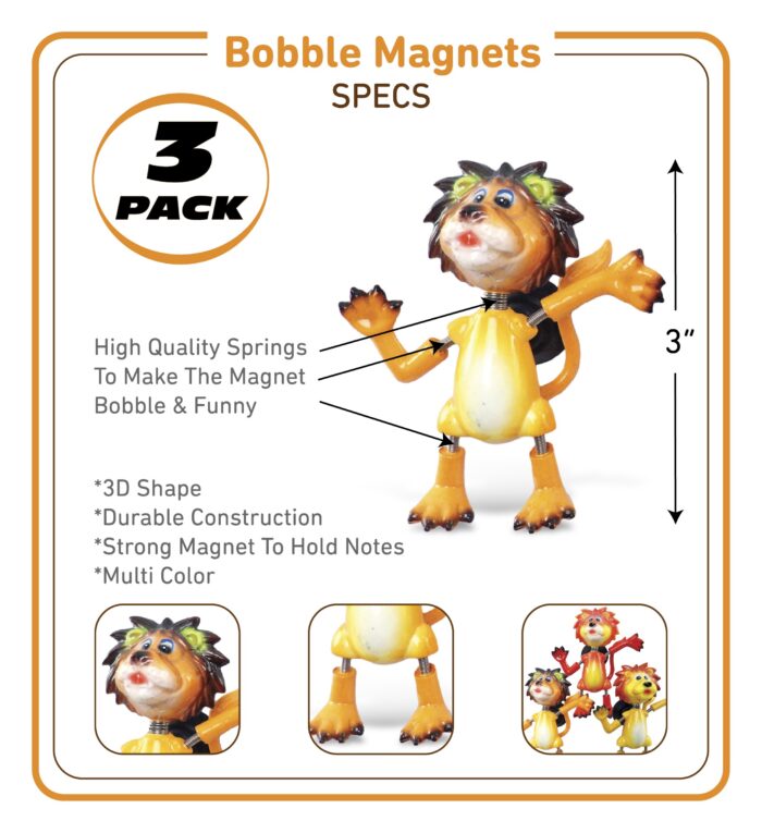 Lion - Bobble Magnet - Image 2