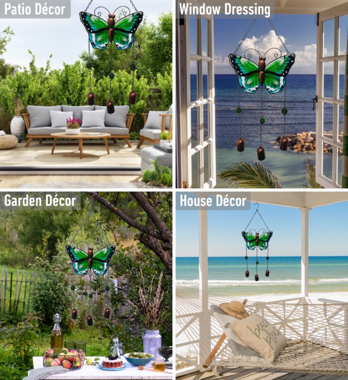 Green Butterfly - Wind Chime - Image 3