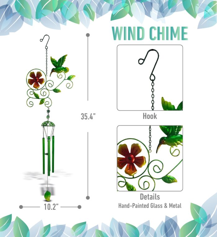 Garden Hummingbird - Wind Chime - Image 2