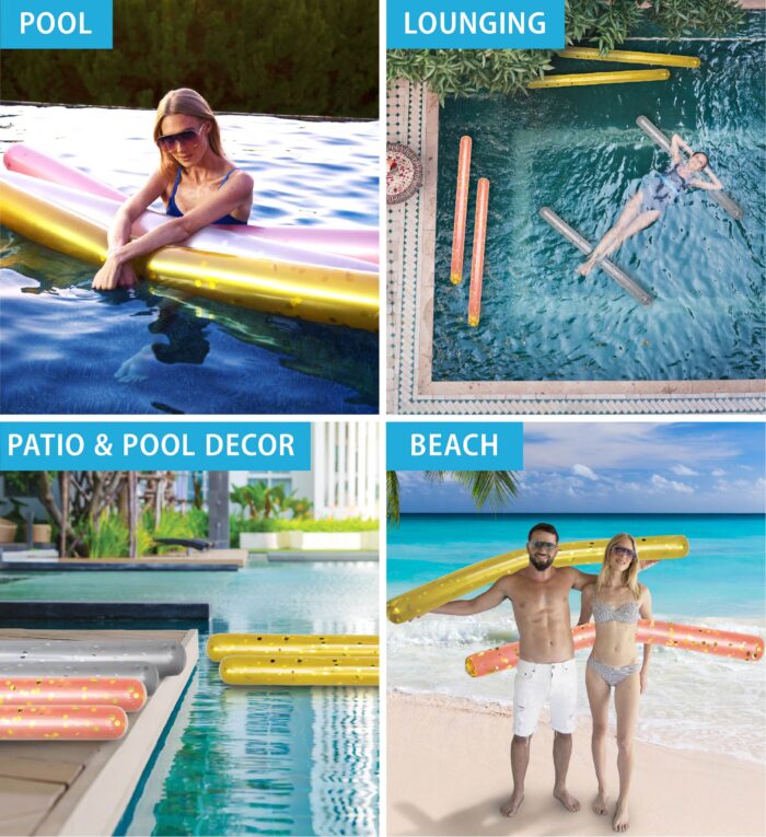 74" Assorted Color Noodle - Set Of 3 - Poza - Image 3