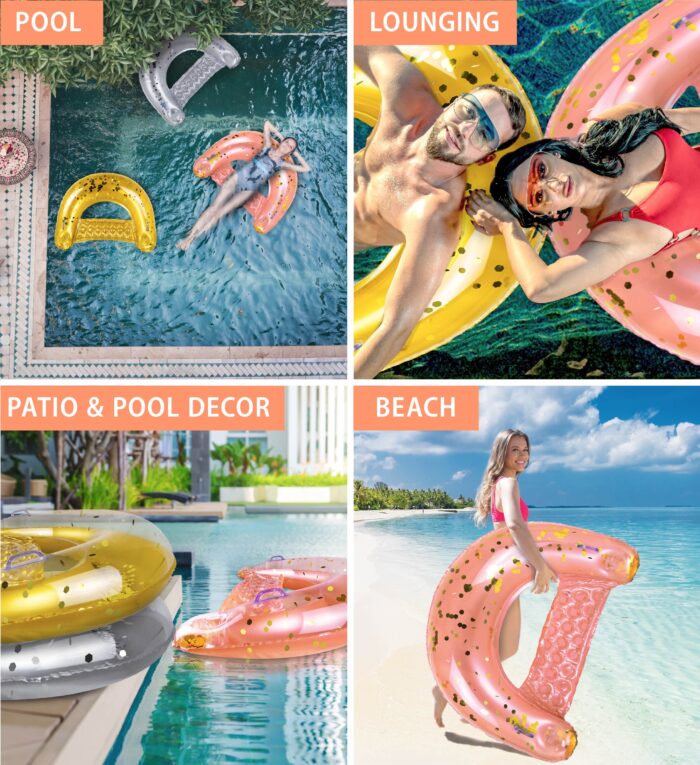 Rose Gold Pool Chair - Poza - Image 3