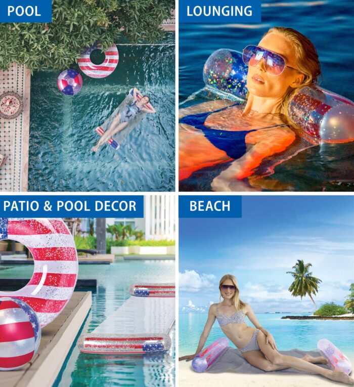 Usa Flag Water Hammock - Poza - Image 3
