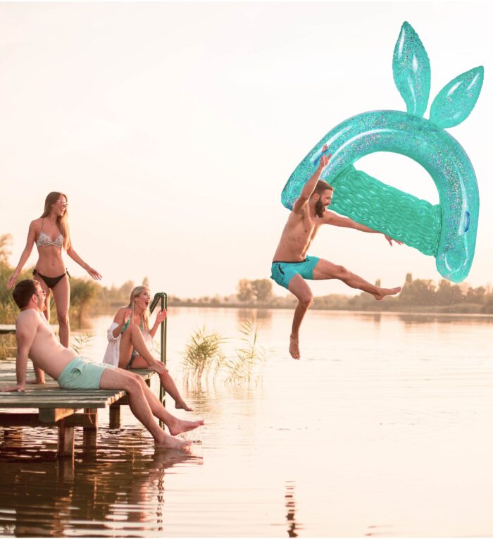 Turquoise Bunny Pool Chair - Poza - Image 4