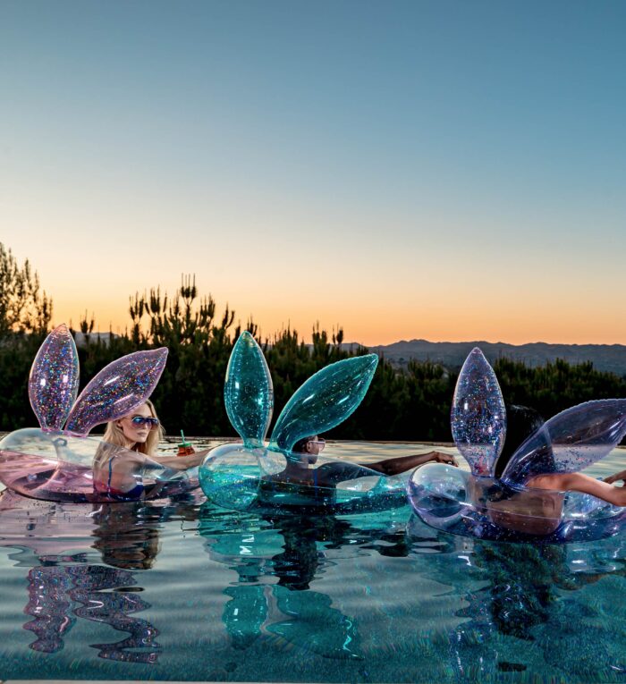 Pink Bunny Pool Chair - Poza - Image 6