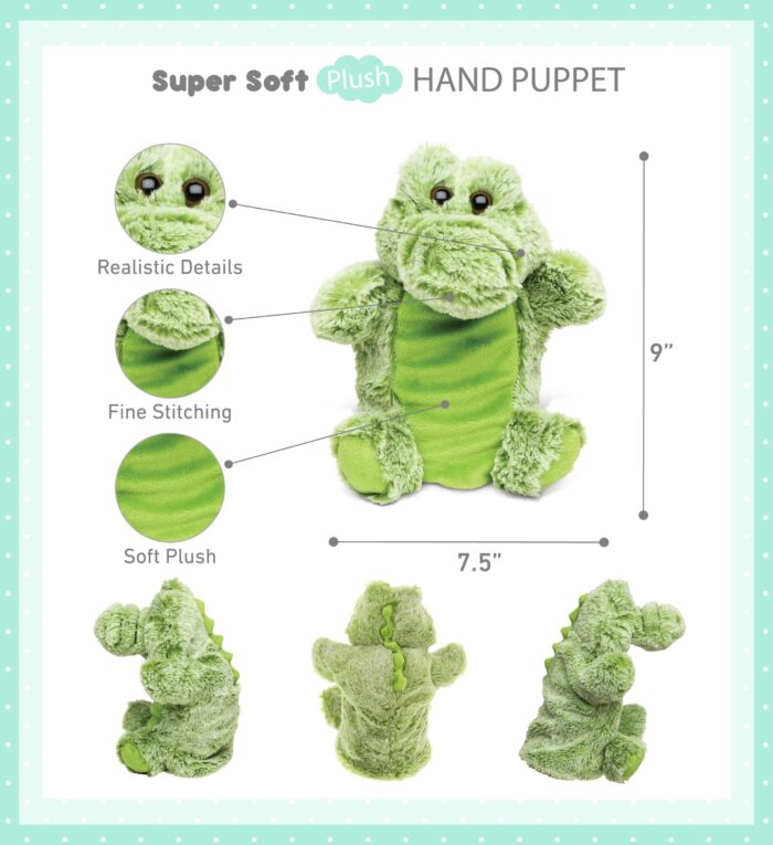 Alligator - Super Soft Plush Hand Puppet - Image 2
